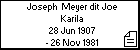 Joseph  Meyer dit Joe Karila